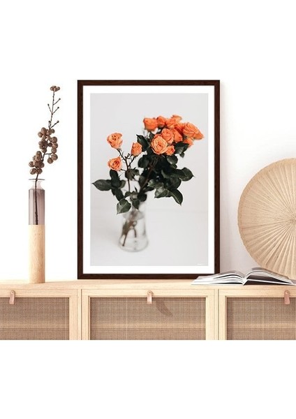 Turuncu Güller 1 Çerçeve ve Poster - B1237