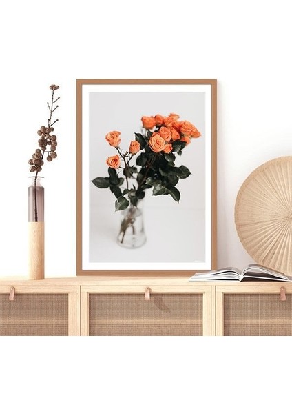 Turuncu Güller 1 Çerçeve ve Poster - B1237 fırsatları