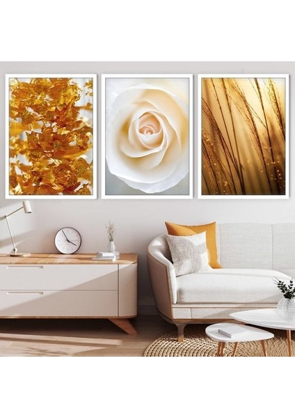 Işıltılı Üçlü Çerçeve ve Poster Seti - G1001