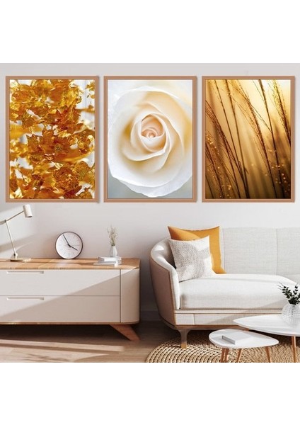 Işıltılı Üçlü Çerçeve ve Poster Seti - G1001 fiyatları