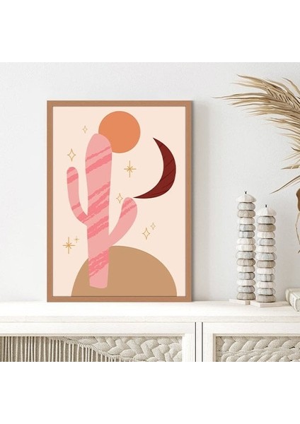 Kaktüs ve Galaksi 1 Çerçeve ve Poster - C1096