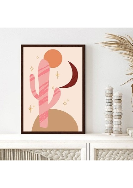 Kaktüs ve Galaksi 1 Çerçeve ve Poster - C1096 fırsatları