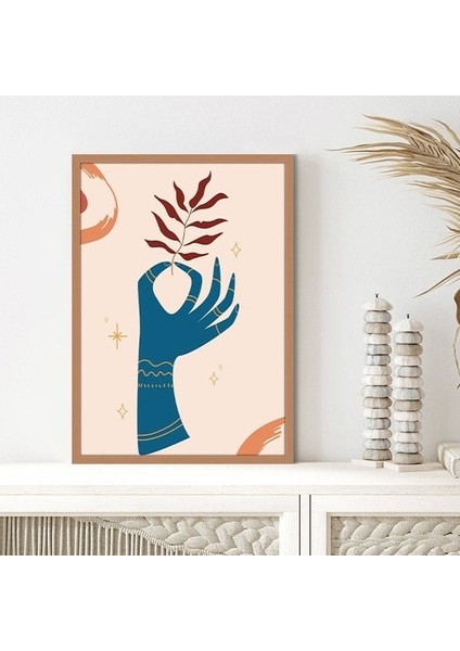 Turkuaz El 1 Çerçeve ve Poster - C1097