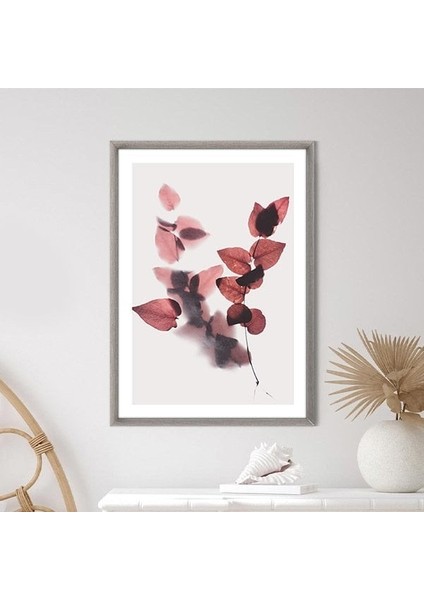 Pembe Bitkiler 3 Çerçeve ve Poster - B1160