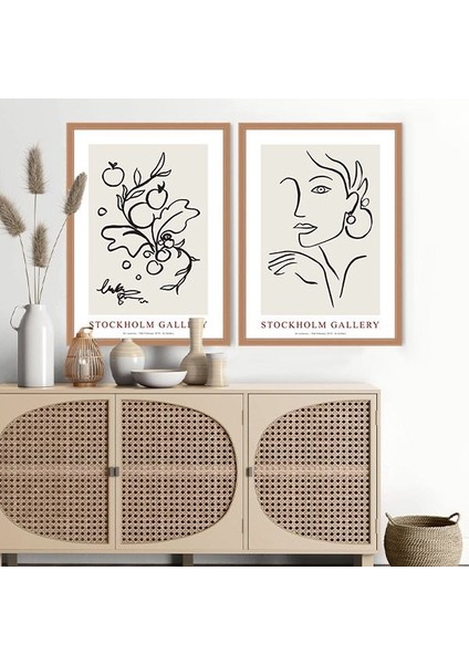 Stockholm Gallery Ikili Çerçeve ve Poster Seti - C1009 fiyatları