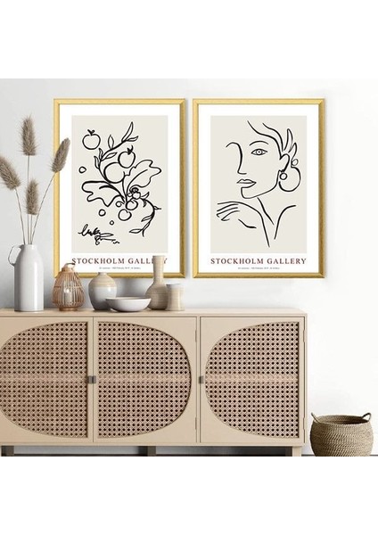 Stockholm Gallery Ikili Çerçeve ve Poster Seti - C1009 modelleri