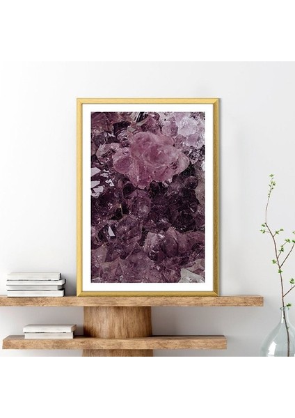 Mor Kuvars Taşı 2 Çerçeve ve Poster - DK1016 fırsatları