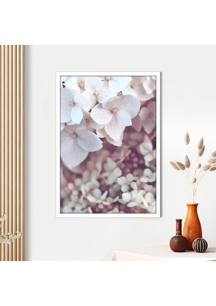 Pembe Ortanca 1 Çerçeve ve Poster - B1158