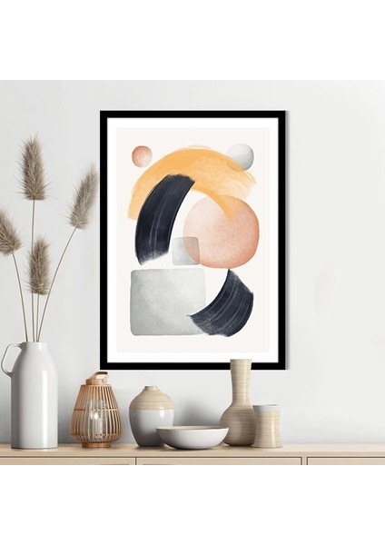 Renkli Geometrik Desenler 5 Çerçeve ve Poster - IL1067