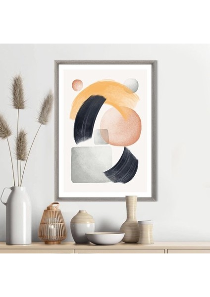 Renkli Geometrik Desenler 5 Çerçeve ve Poster - IL1067 fırsatları