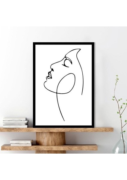 Çizgisel Yüz 14 Çerçeve ve Poster - C1250