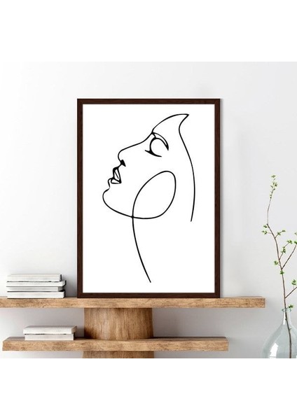 Çizgisel Yüz 14 Çerçeve ve Poster - C1250 indirimleri