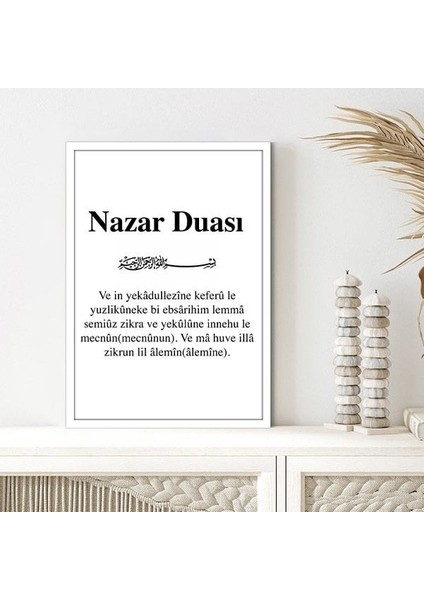 Nazar Duası 2 Çerçeve ve Poster - DN1030 modelleri