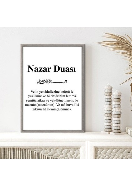 Nazar Duası 2 Çerçeve ve Poster - DN1030 indirimleri