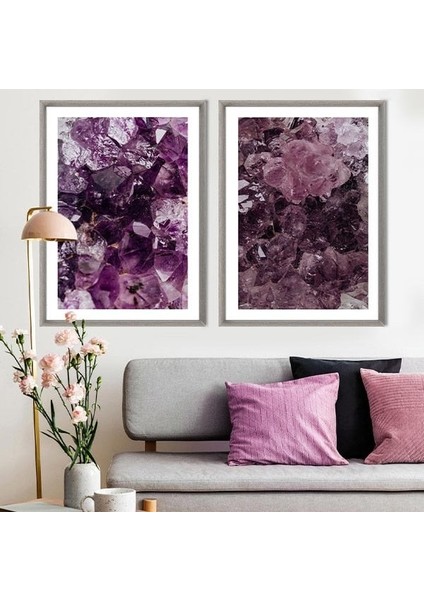 Kristal Dokular 1 Ikili Çerçeve ve Poster Seti - DK1000