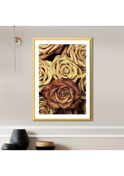 Gold Güller 1 Çerçeve ve Poster - G1017