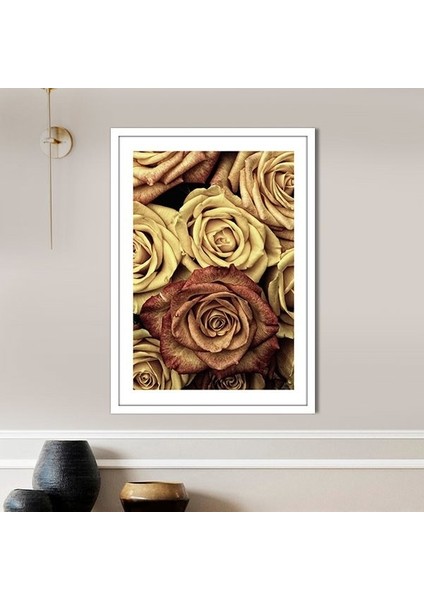 Gold Güller 1 Çerçeve ve Poster - G1017