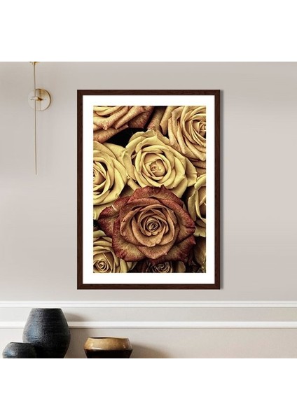 Gold Güller 1 Çerçeve ve Poster - G1017