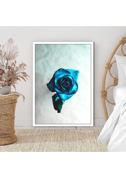 Mavi Gül 1 Çerçeve ve Poster - B1128 fırsatları