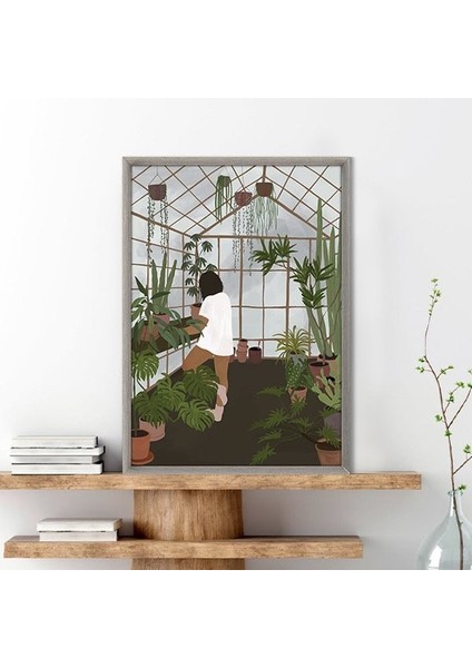 Bitkiler ve Kadın 9 Çerçeve ve Poster - IL1092 fırsatları
