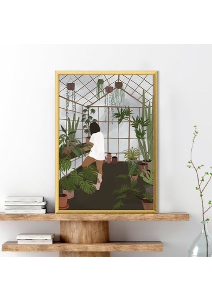 Bitkiler ve Kadın 9 Çerçeve ve Poster - IL1092 indirimleri
