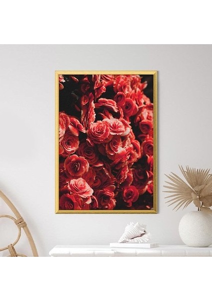 Bordo Güller 1 Çerçeve ve Poster - B1091 modelleri