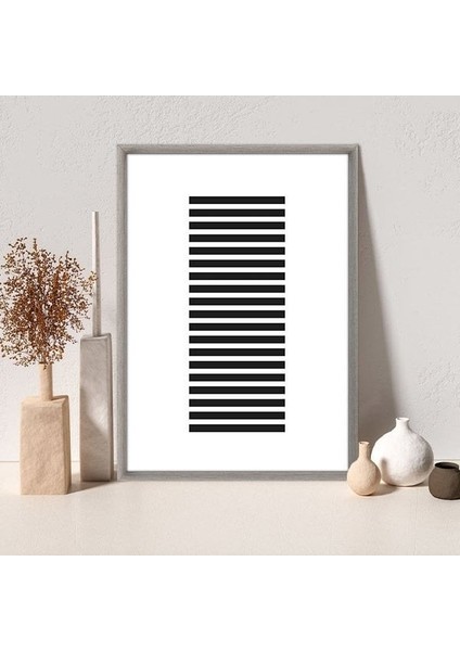 Siyah Çizgisel Blok 1 Çerçeve ve Poster - C1271 fırsatları