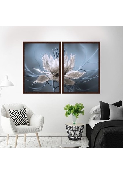 Lotus Ikili Çerçeve ve Poster Seti - B1016