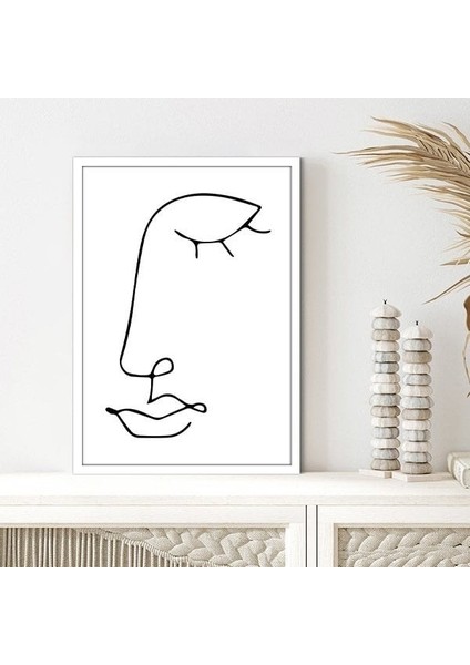 Çizgisel Yüz 12 Çerçeve ve Poster - C1248 modelleri
