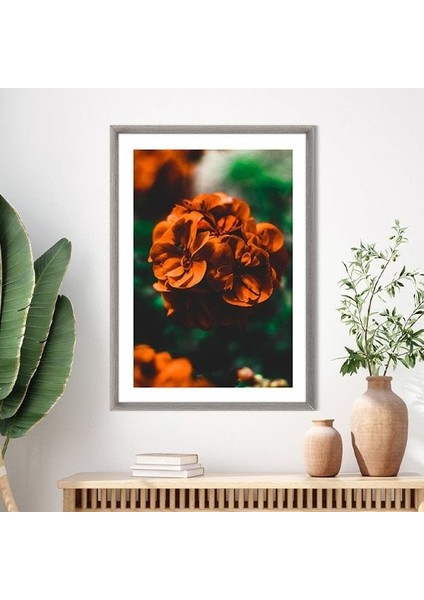 Turuncu Çiçekler 2 Çerçeve ve Poster - B1241 indirimleri