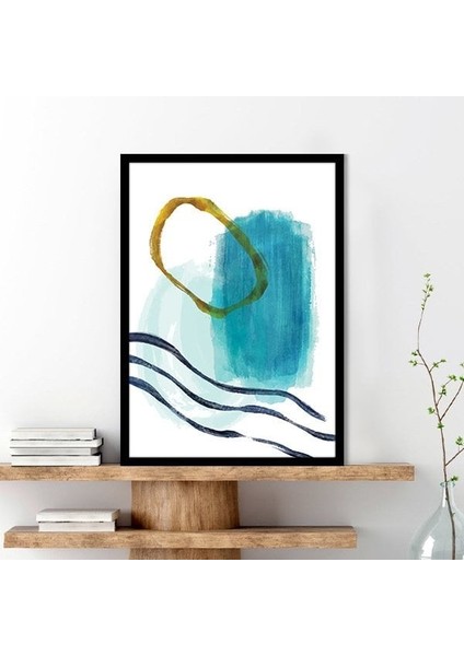 Sulu Boya Temalı Yeşil Tonlar 2 Çerçeve ve Poster - C1224 modelleri