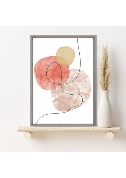 Geometrik Lekeler 1 Çerçeve ve Poster - C1063 fırsatları