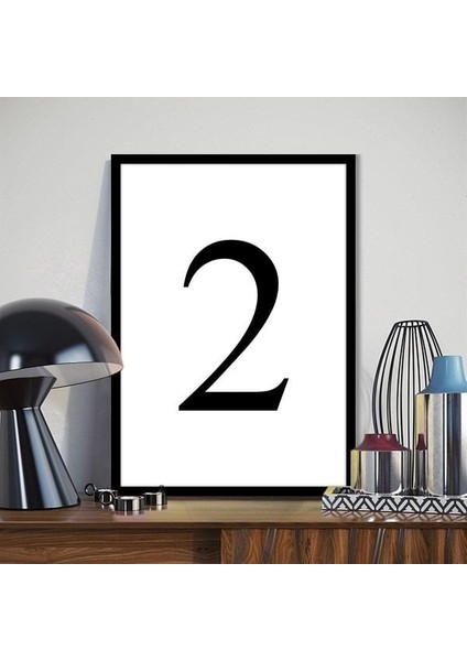 Kişiye Özel Rakam 1 Çerçeve ve Poster - HRF1001