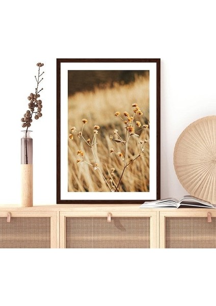 Kahverengi Otlar 1 Çerçeve ve Poster - B1106 fırsatları