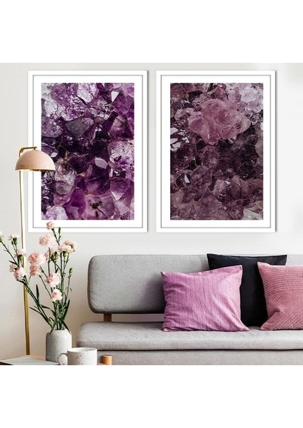 Kristal Dokular 1 Ikili Çerçeve ve Poster Seti - DK1000