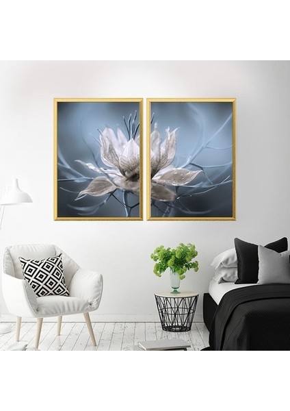 Lotus Ikili Çerçeve ve Poster Seti - B1016 fırsatları