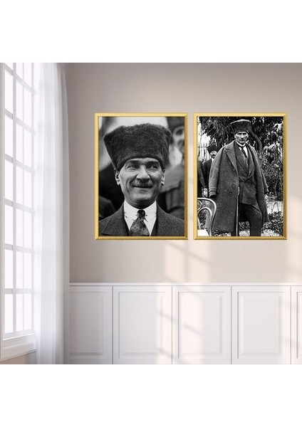 Atatürk 1 Ikili Çerçeve ve Poster Seti - ATA1001 fiyatları