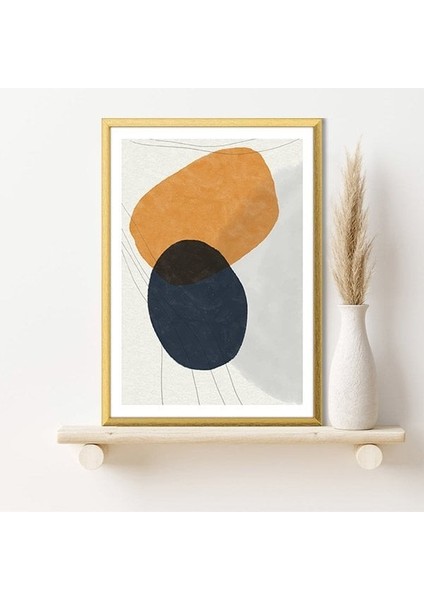 Geometrik Turuncu Tonlar 2 Çerçeve ve Poster - C1243 fırsatları