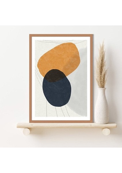 Geometrik Turuncu Tonlar 2 Çerçeve ve Poster - C1243 indirimleri