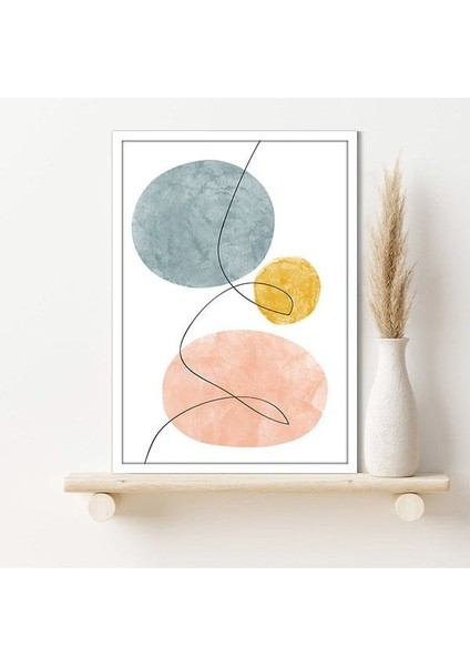 Geometrik Lekeler 3 Çerçeve ve Poster - C1065