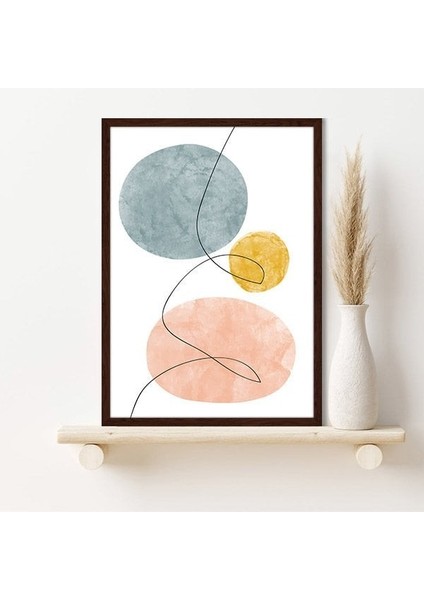 Geometrik Lekeler 3 Çerçeve ve Poster - C1065