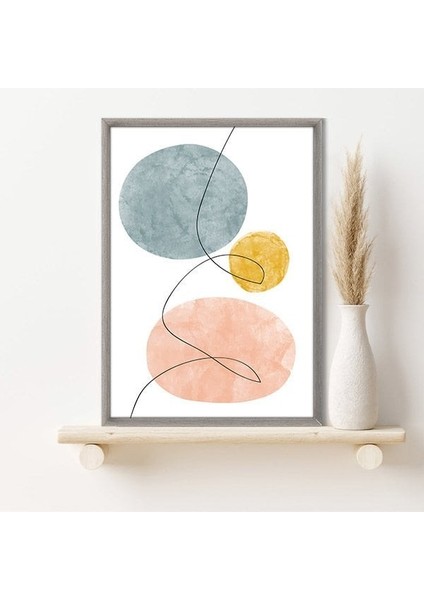 Geometrik Lekeler 3 Çerçeve ve Poster - C1065