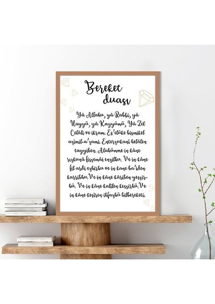 Bereket Duası 1 Çerçeve ve Poster - DN1048 fırsatları