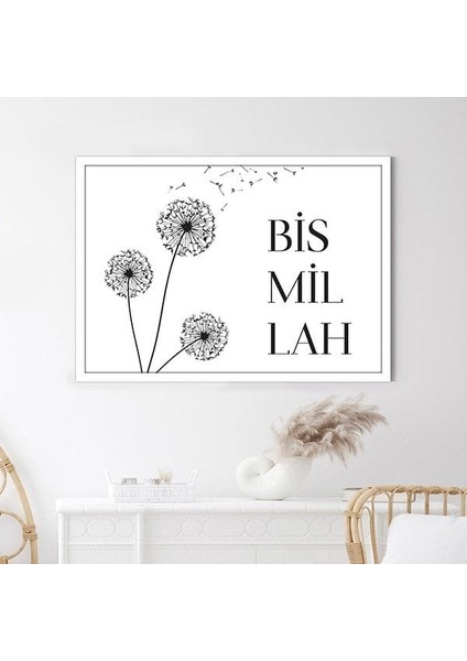 Bismillah 3 Çerçeve ve Poster - DN1047