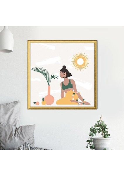 Bitkiler ve Kadın 10 Çerçeve ve Poster - IL1093