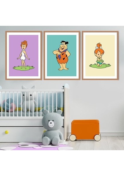 Taş Devri Üçlü Çerçeve ve Poster Seti - HA1010 fiyatları