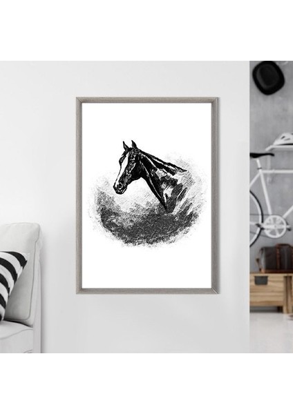 Çizgisel At 1 Çerçeve ve Poster - H1071 modelleri