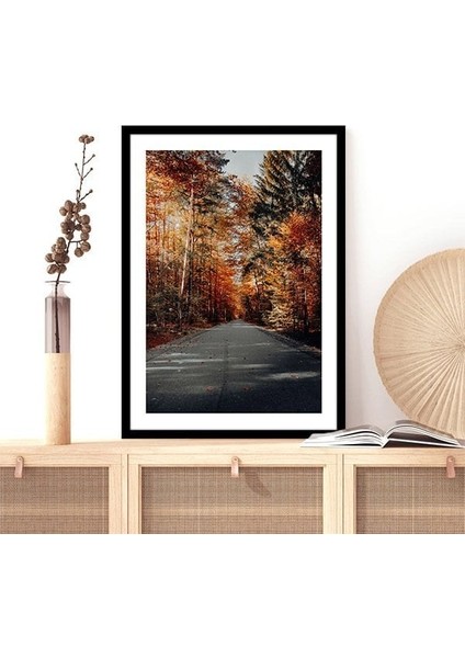Turuncu Orman 1 Çerçeve ve Poster - B1184 indirimleri