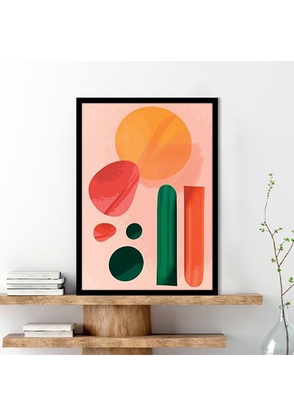 Renkli Geometrik Desenler 10 Çerçeve ve Poster - IL1072 fırsatları