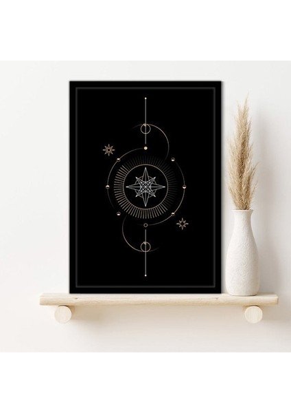 Gökyüzü Detaylı Geometrik Desenler 5 Çerçeve ve Poster - IL1115